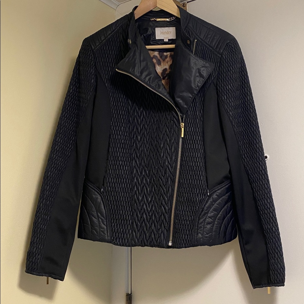 Laundry by Shelli Segal Black puffy jacket L - Picture 6 of 6